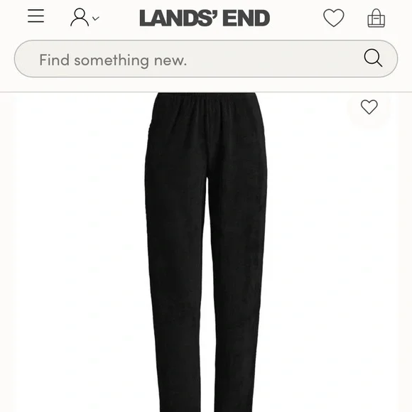 Lands' End Plus Size 1X Women's Corduroy Knit Pants - Picture 2 of 7